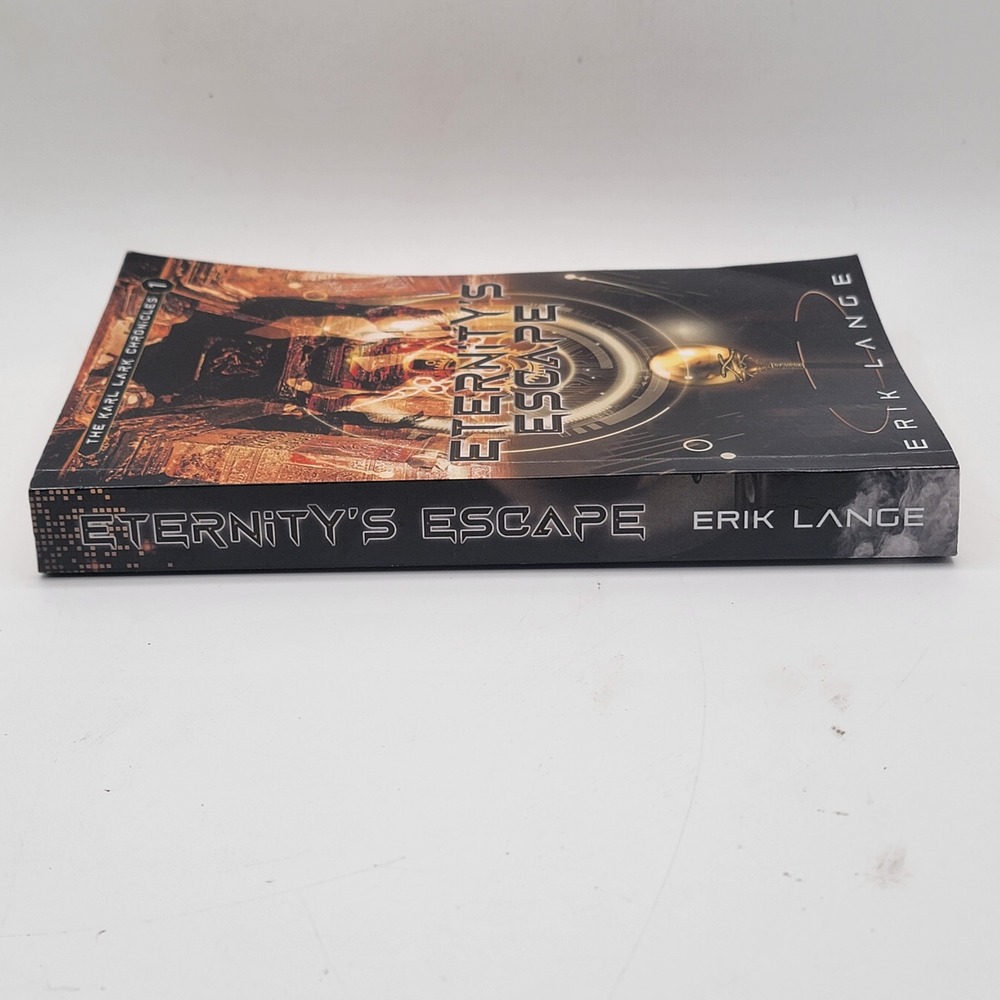Erik Lange Eternity's Escape Paperback Signed The Karl Lark Chronicles 1 Good - Picture 4 of 14